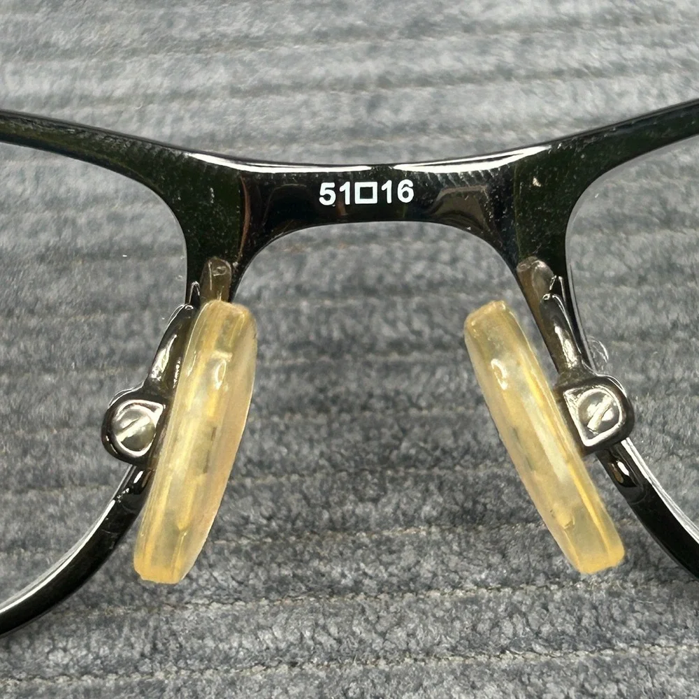 Sally Hansen Y2k Eyeglass Frames Gunmetal Purple Rectangular Lilac Pattern
